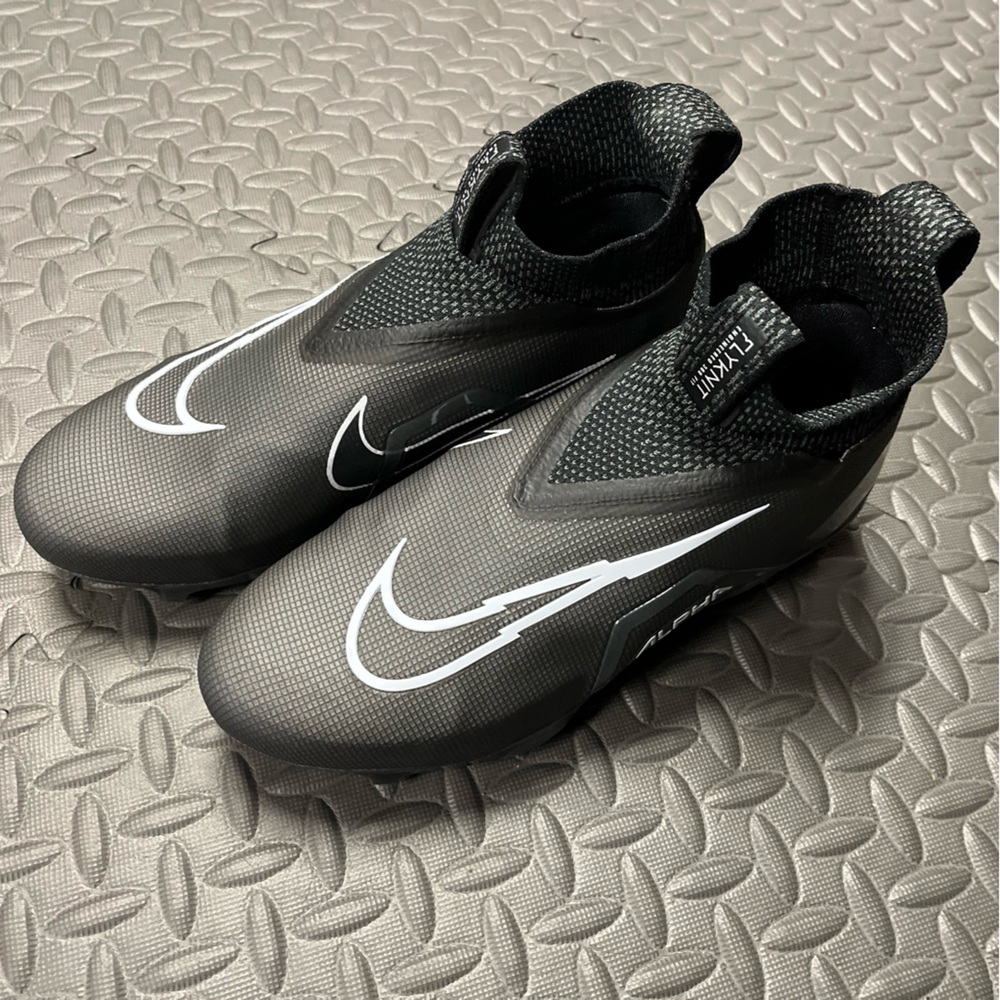 Nike Alpha Menace Elite 3 Black Football Cleats CT6648-010 Size 10.5